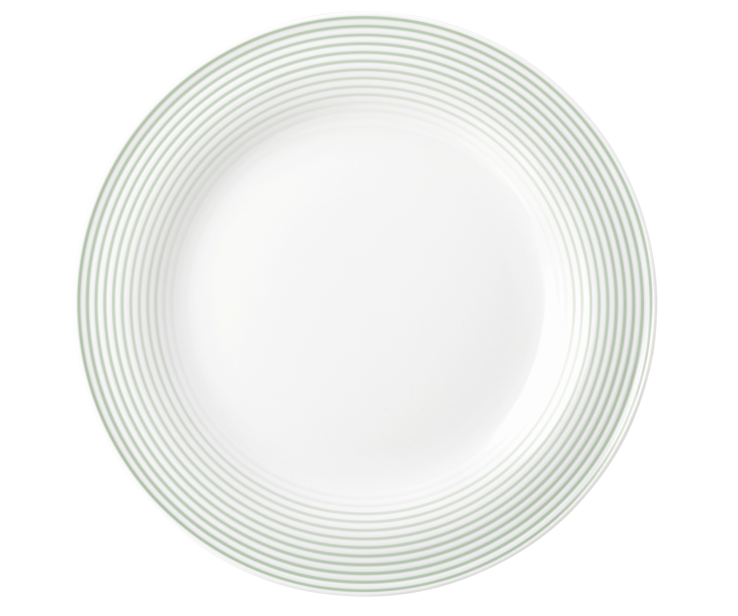 Teller rund mit Relief flach 23cm BLUES salbeigrün