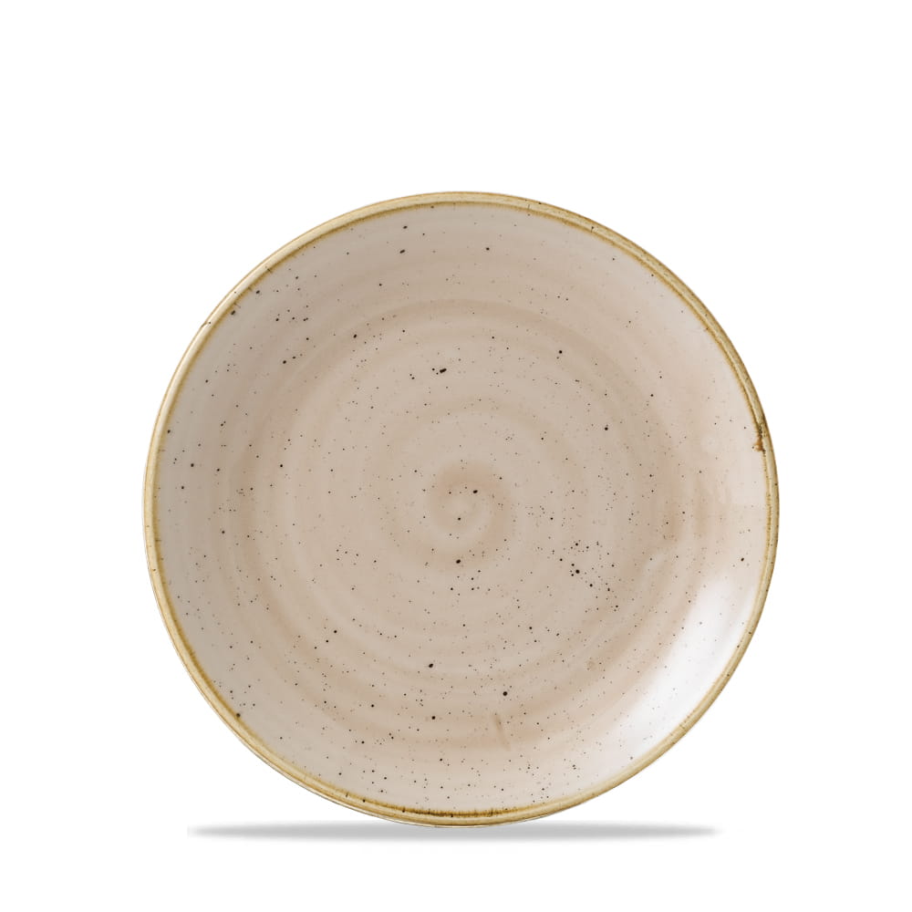 Teller flach coup 17cm STONECAST nutmeg cream