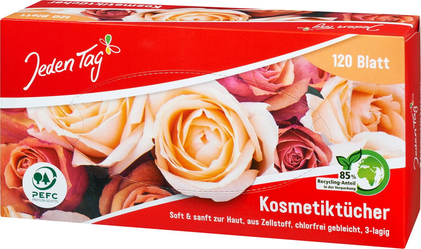120 Stück Kosmetiktücher 3-lagig