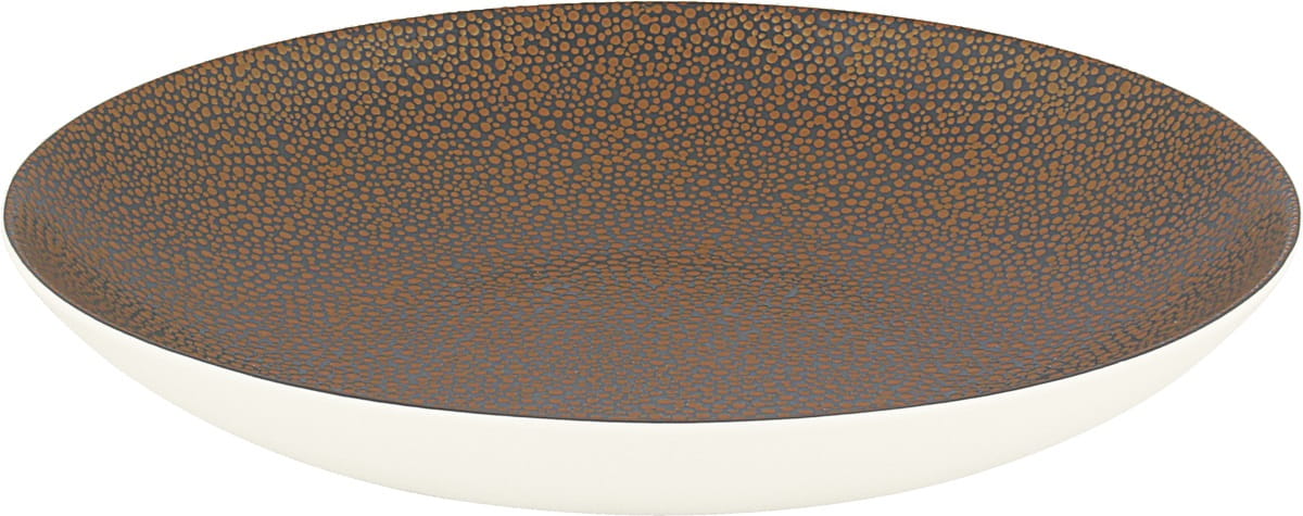 Teller tief rund coup 29cm PURITY PEARLS METALLIC gold