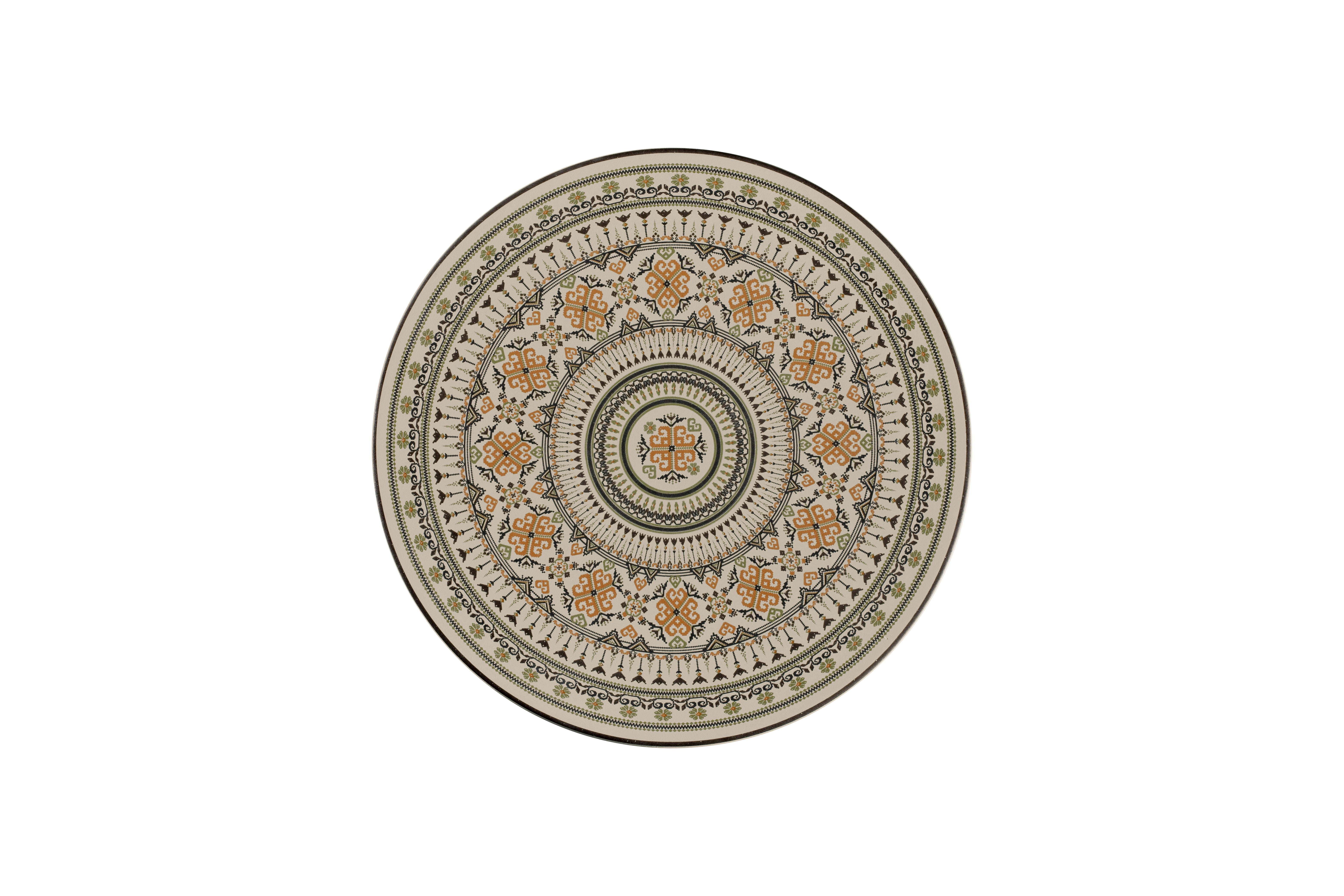 Teller flach Ø26,5cm H2cm ARGILA GENOA decorated grey