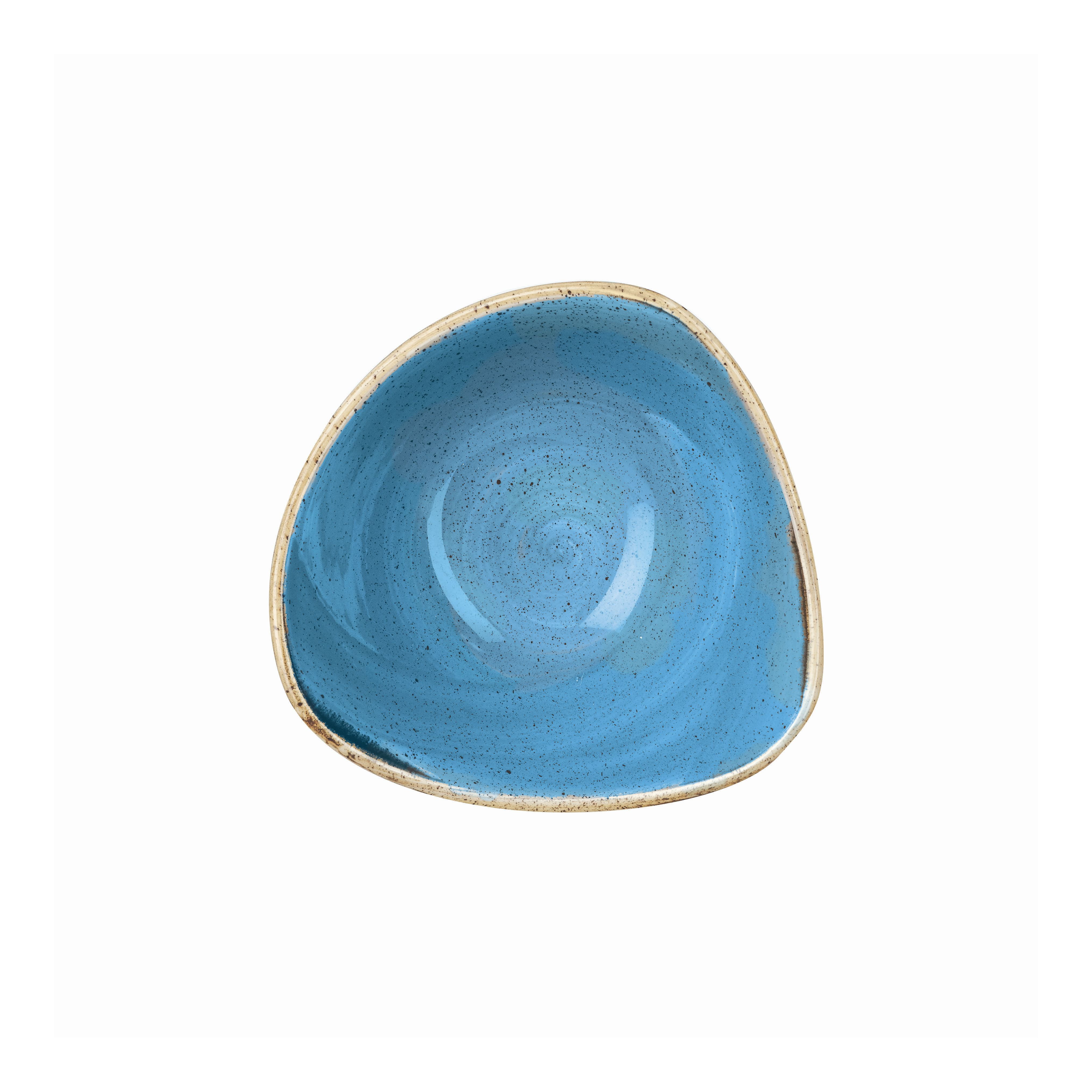 Schale dreieckig 18,5cm STONECAST cornflower blue