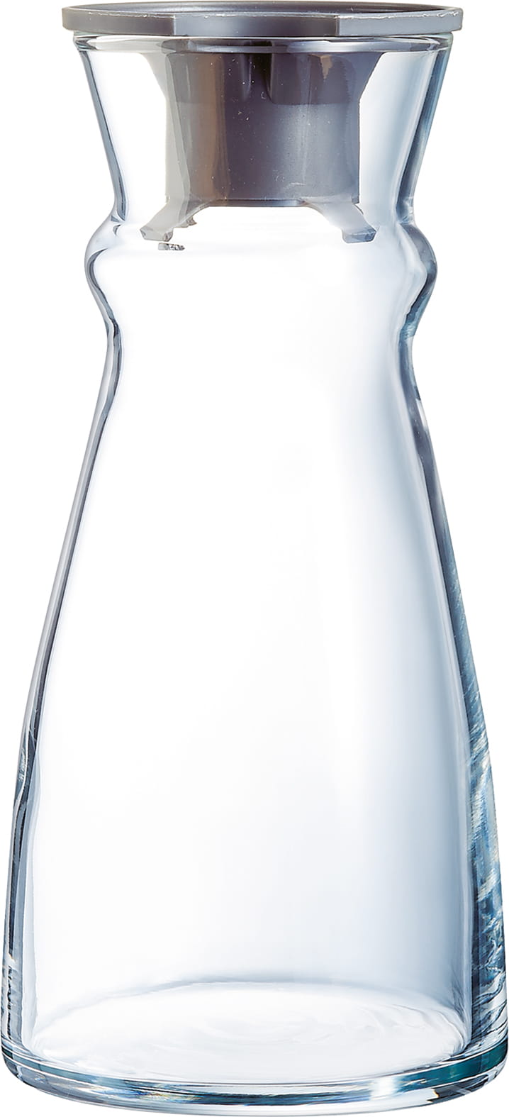 Karaffe 0,62l FLUID m. schw. Kunststoffdeckel