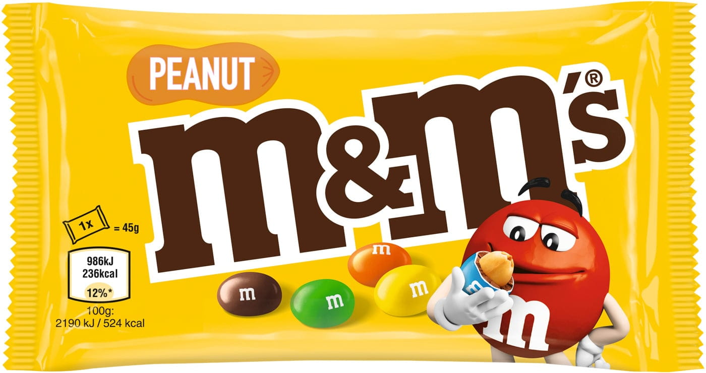 M&Ms Dragees aus Schokolade Peanut 45g