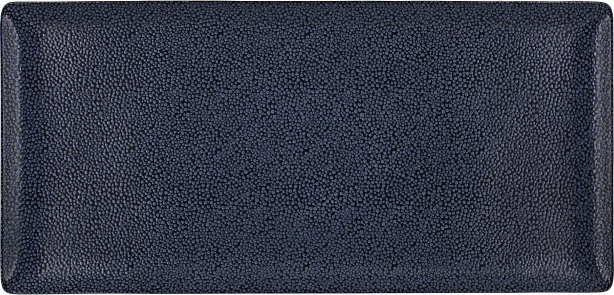 Platte rechteckig coup 42x20cm PURITY PEARLS DARK