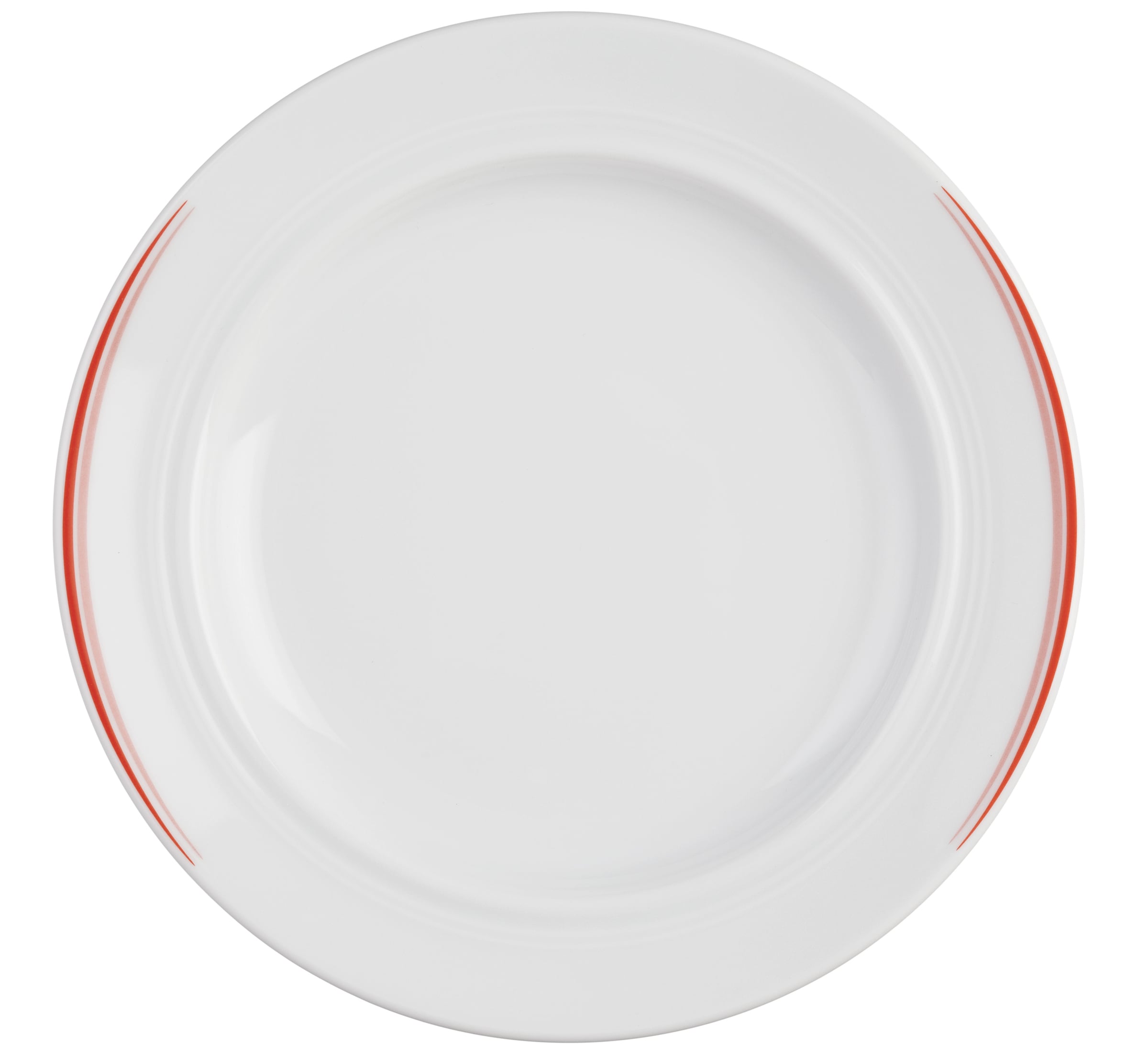 Teller rund mit Relief flach 20cm VITALIS hellrote lanzen