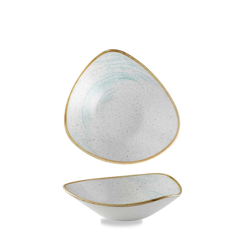 Schale dreieckig 23,5cm STONECAST ACCENTS Duck Egg Blue