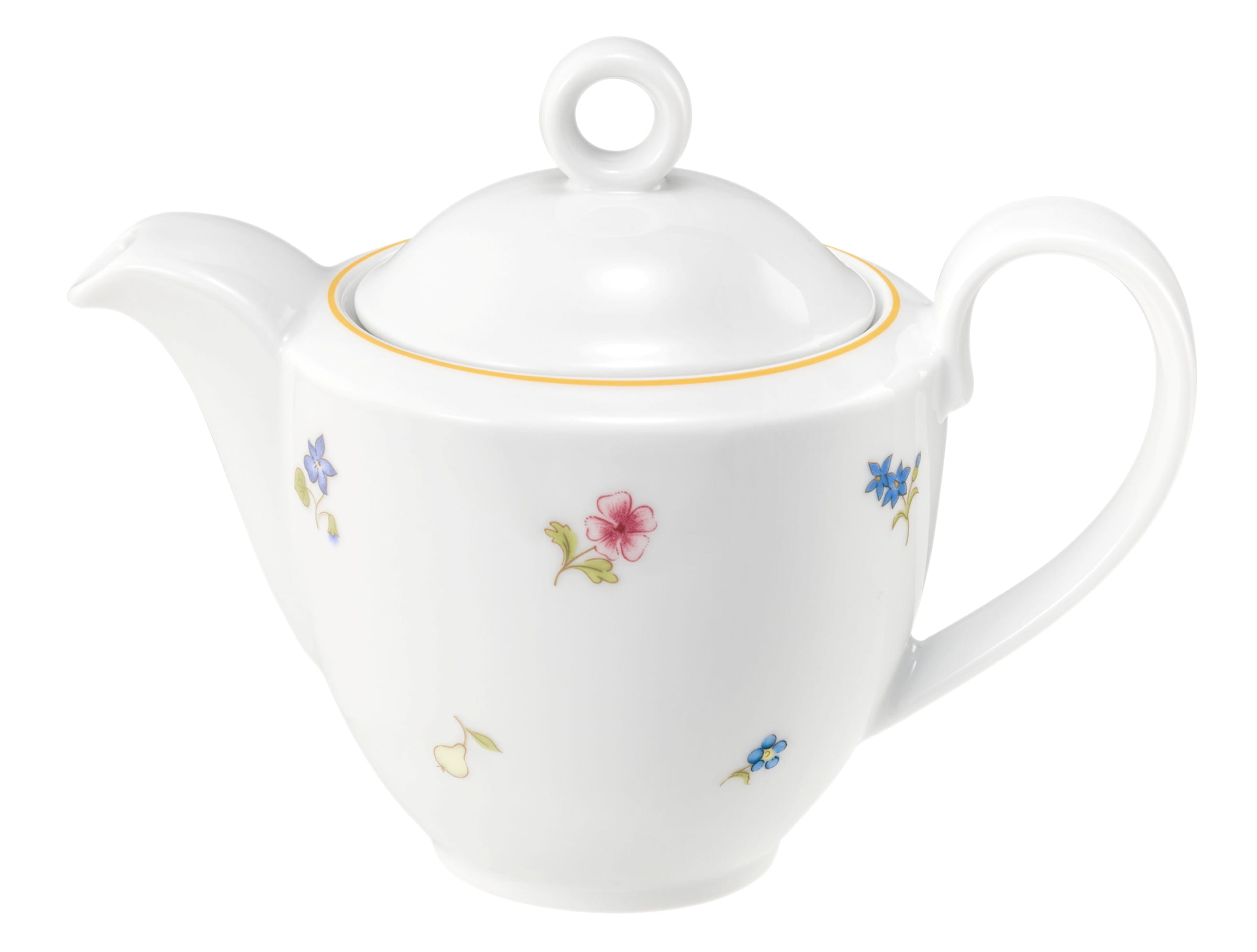 Kaffeekanne rund 1 0,38l COMMUNITY streublume gelbe linie