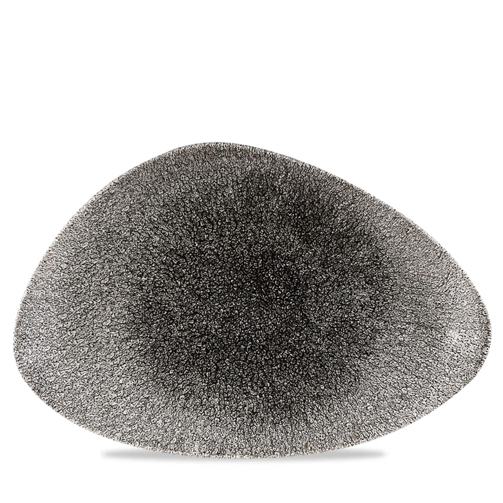 Platte Chefs dreieckig 35,5x18,8cm RAKU Quartz black