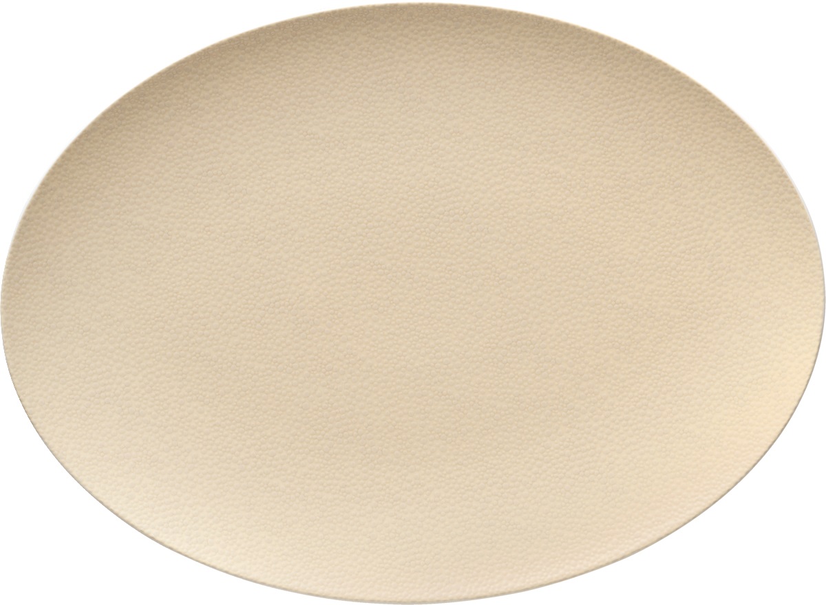 Platte oval coup 12x9cm PURITY PEARLS CHAMPAGNE