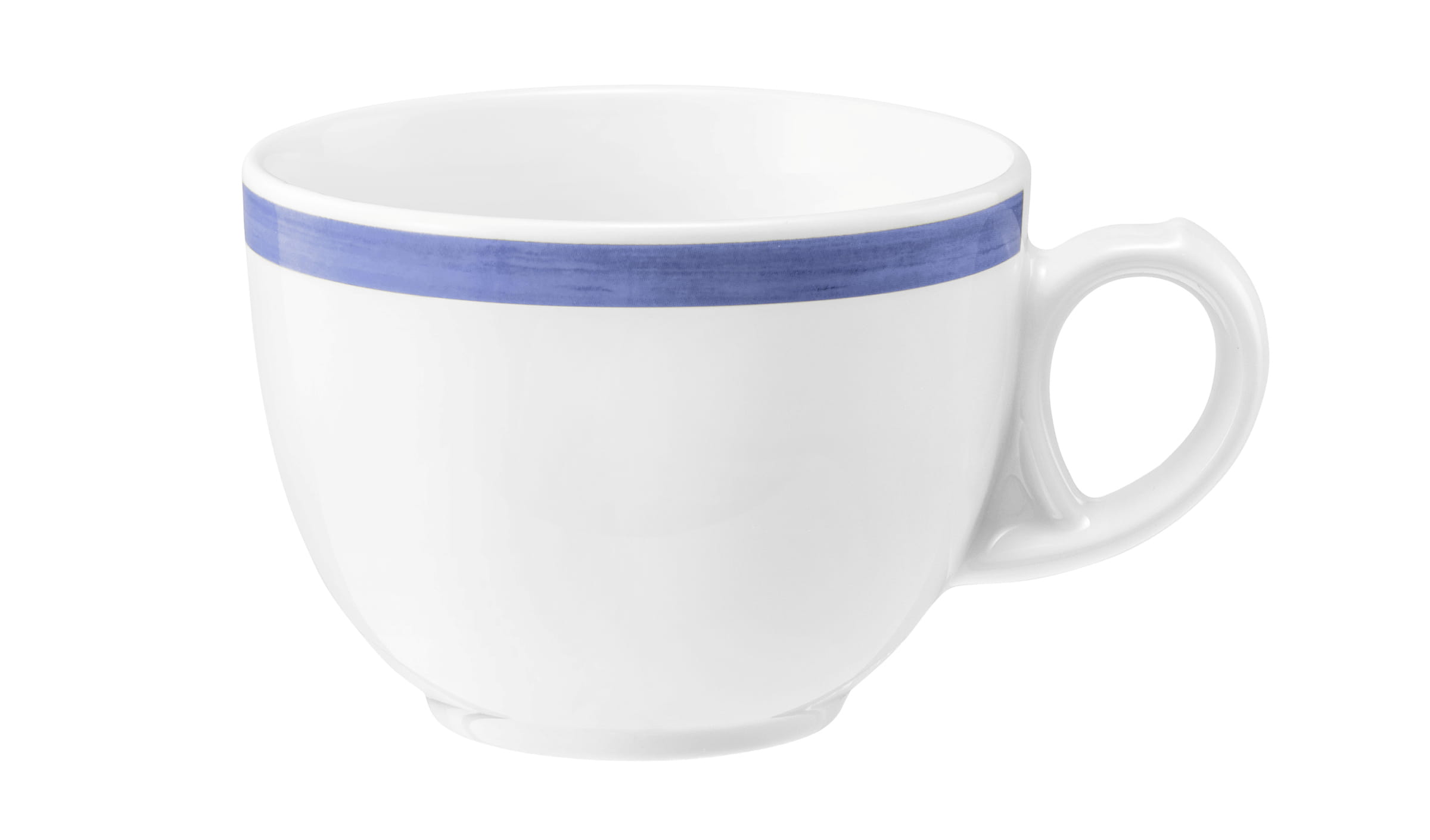 Kaffeetasse rund 0,22l Tulpe COMMUNITY pinselband blau