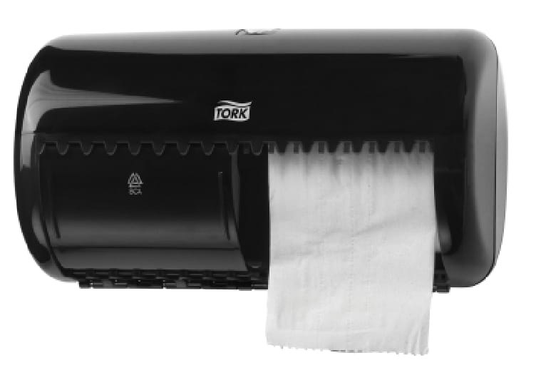 Toilettenpapierspender 2 Rollen T4 ELEVATION schwarz