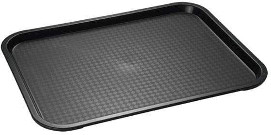 Tablett 35x27cm FAST FOOD schwarz