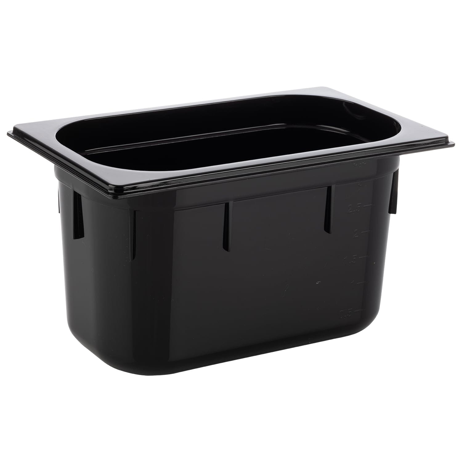 GN -Behälter 1/4-150mm Polycarbonat schwarz