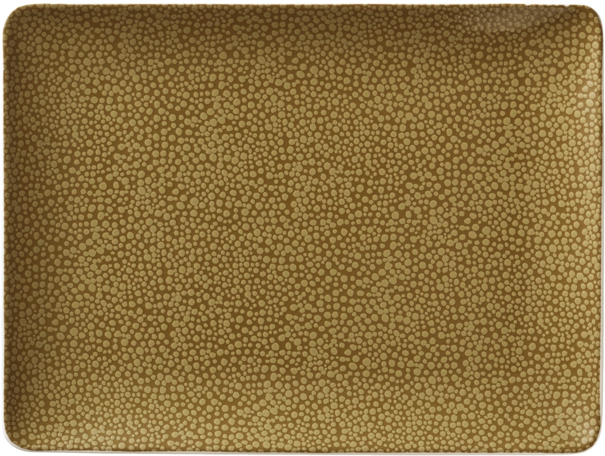 Platte rechteckig coup 20x15cm PURITY PEARLS OLIVE