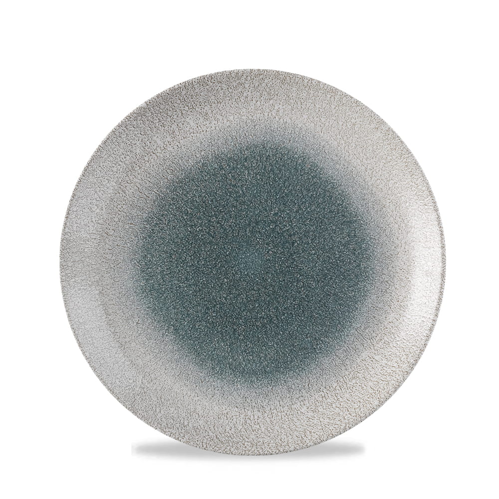 Teller halbtief rund 28,1cm STUDIO PRINTS RAKU DUO Agate Topaz