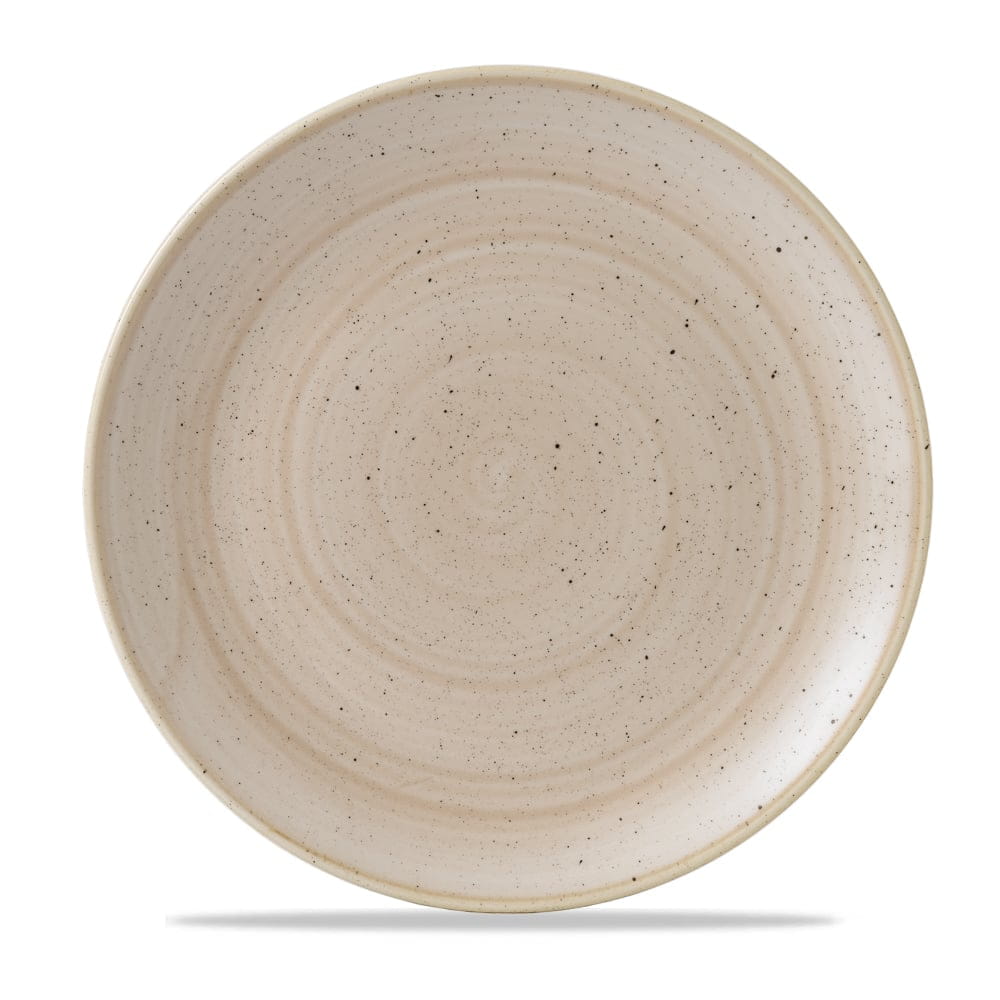 Teller flach coup 29cm STONECAST nutmeg cream