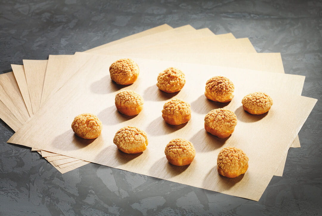 500 Stück Backtrennpapier für Blech 53x32cm braun39g/m²