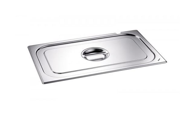 GN-Deckel 2/4 mit Griffmulde 18/10