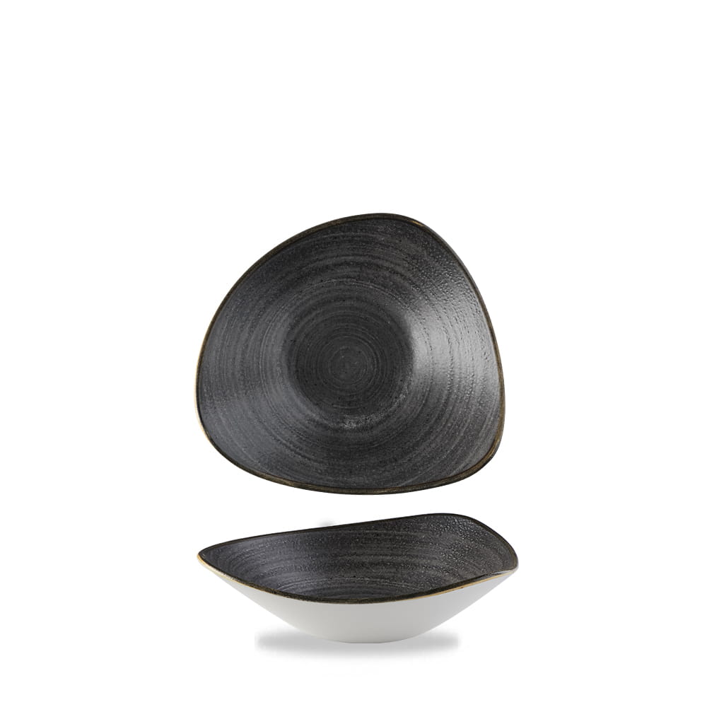 Schale dreieckig 23,5cm STONECAST RAW Black
