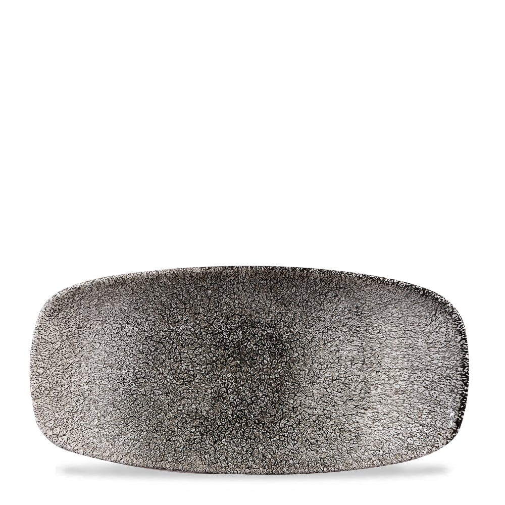 Platte Chefs eckig 26,9x12,7cm RAKU Quartz black