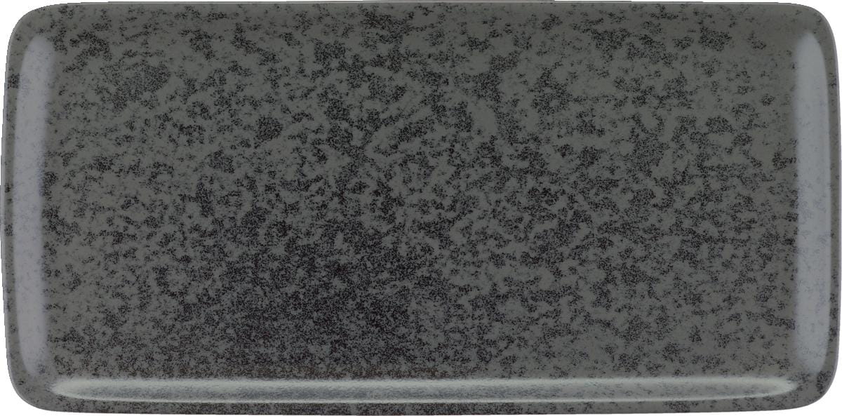 Platte rechteckig 30x15cm SANDSTONE black