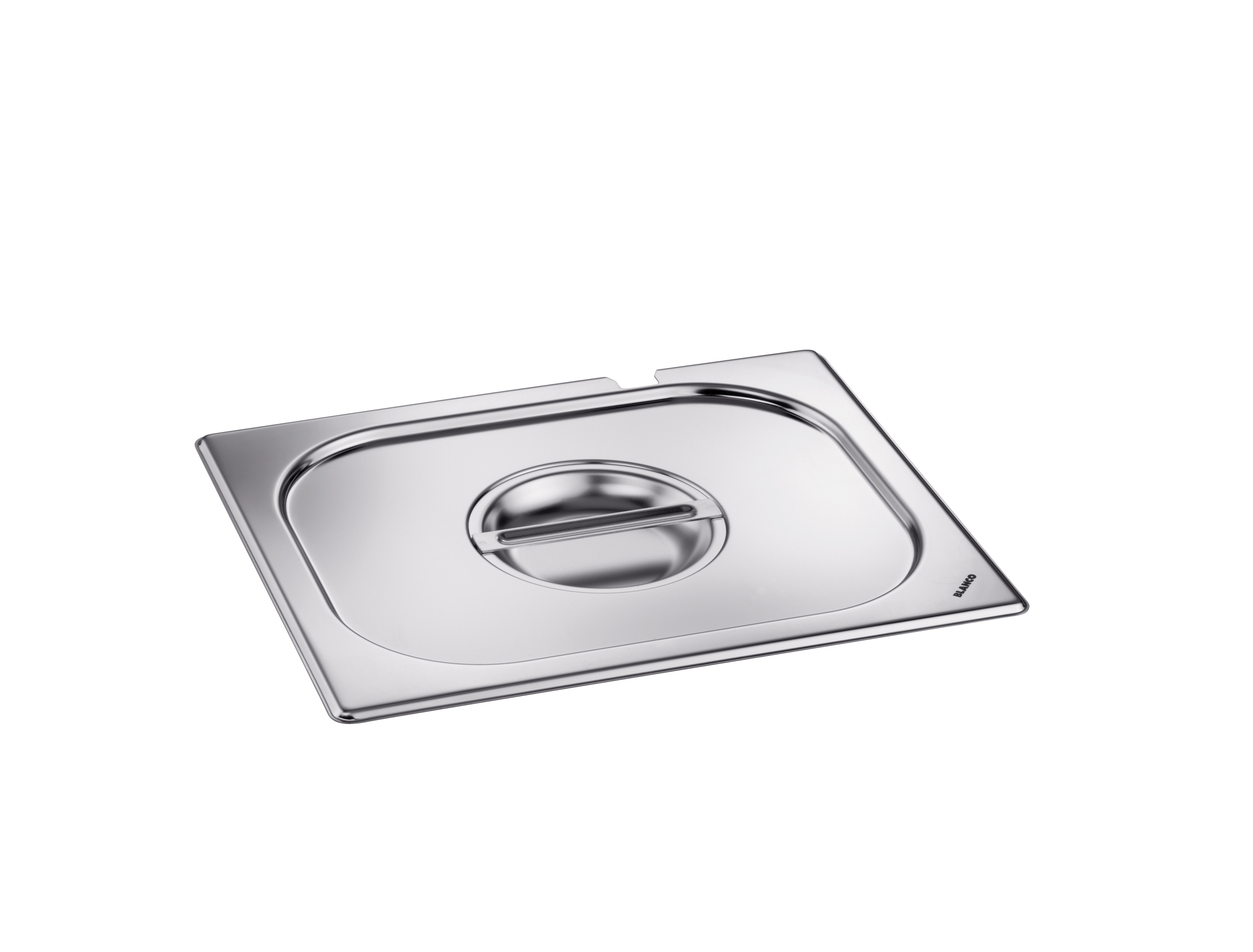 GN-Deckel 1/2 mit Löffelaussparung mit Griff18/10