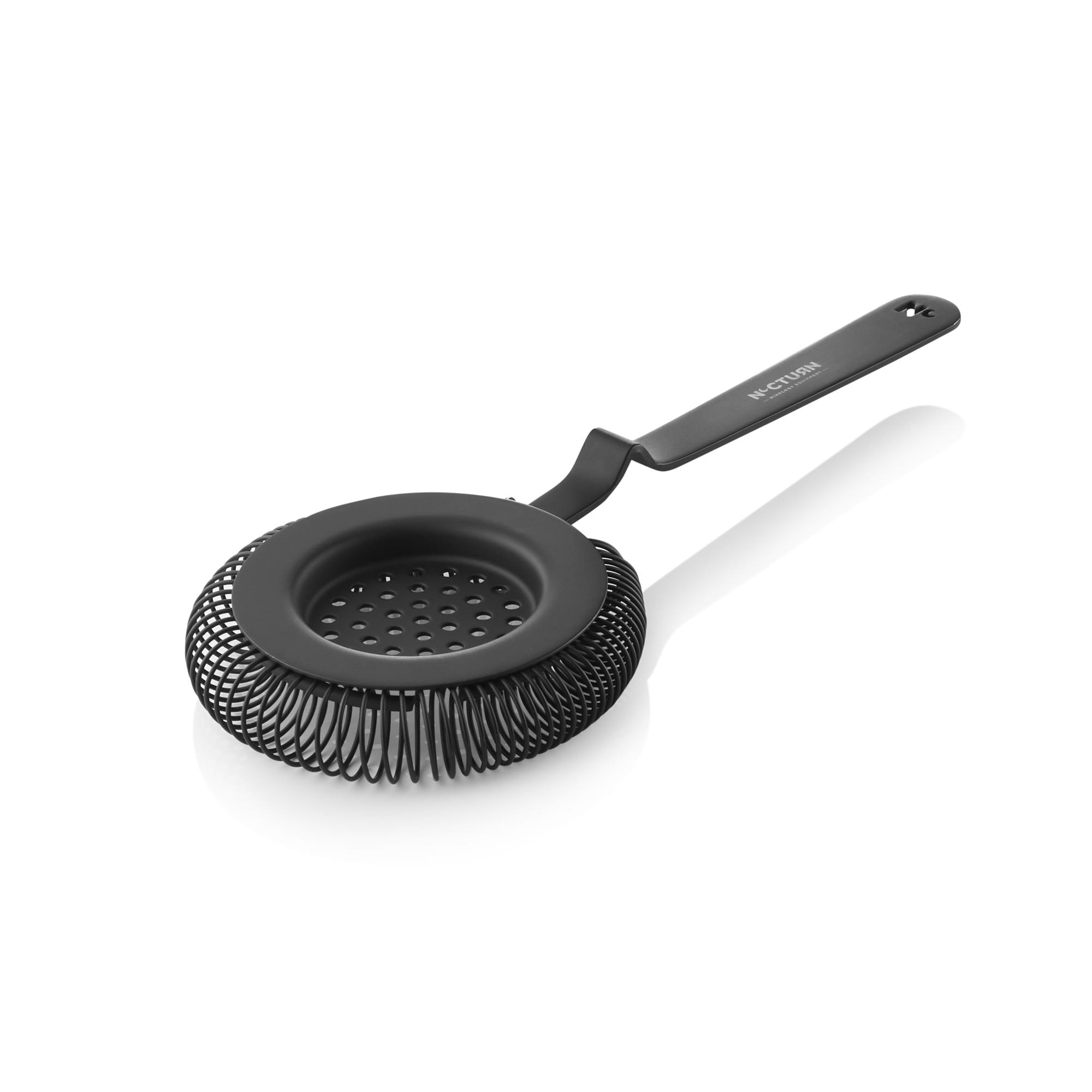 Barsieb mit Feder Ø8,5 20,5cm NOCTURN 18/8 schwarz matt