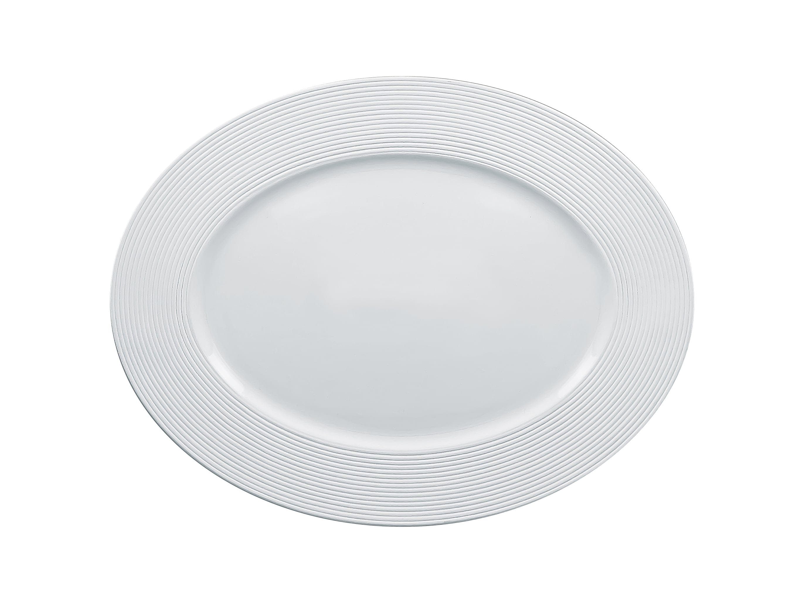 Platte oval 36x27x2,5cm EVOLUTION white