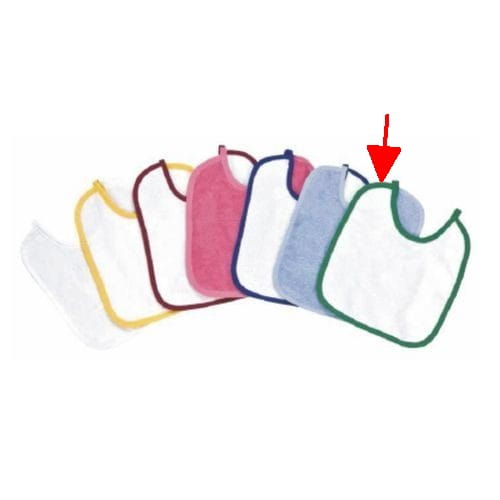 Babylätzchen Walk-Frottier weiß