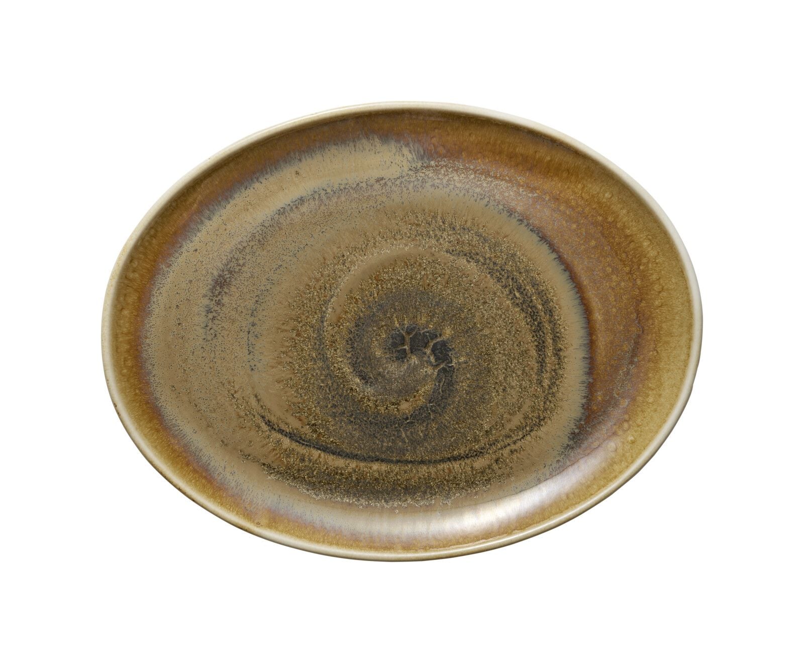 Platte oval coup 31x24cm PERFECT MATCH cumin